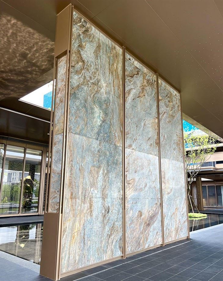 Jeriba Blue Quartzite wall Jeriba Blue Quartzite wall